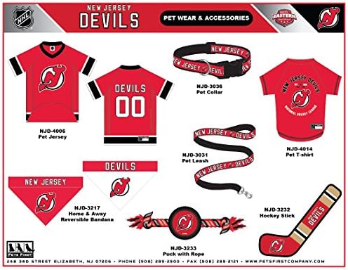 Pets First NHL Collar for Dogs & Cats. Adjustable, Cute, & Stylish! The Ultimate Hockey Fan Collar!