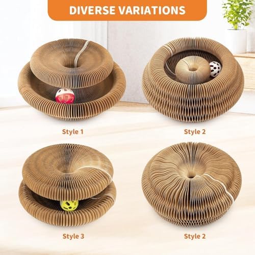 Magnetic Reversible Cat Scratcher Cardboard Toys