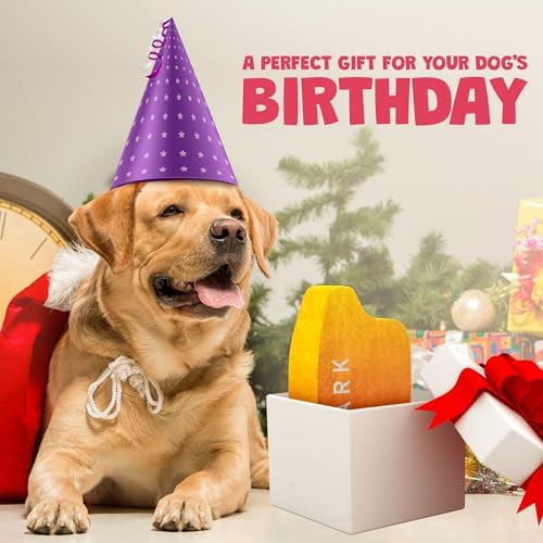 Two Tails Puff Parody Dog Toy – Funny Squeaky Dog Toys for Interactive Play and Training – Durable, Easy to Clean, Birthday Gifts for Small, Medium and Large Dogs - Peach