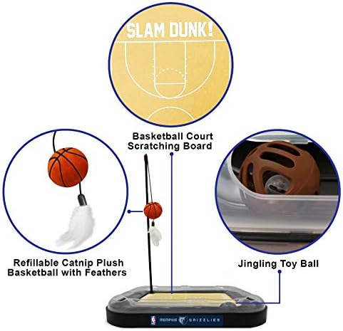 Pets First Memphis Grizzlies Basketball Cat Scratcher Toy