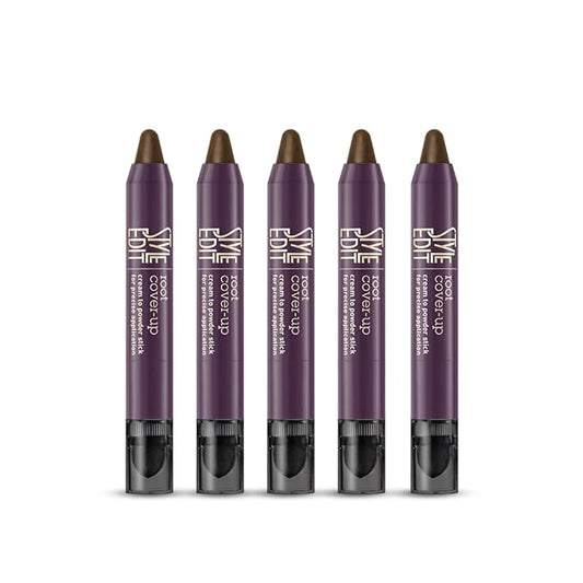 Style Edit Root Touch Up Stick | Temporary Hair Color for Gray Roots and Thinning Hair | Salon-Quality, Transfer-Resistant Hair Concealer | Medium Brown, 0.11 oz