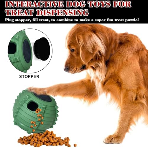 XHX Dog Toy to Keep Your Pup Distracted - Safe for Dogs - Low-Mess Design - Dog Toys for Small Dogs 10-25 lbs(Green, S)