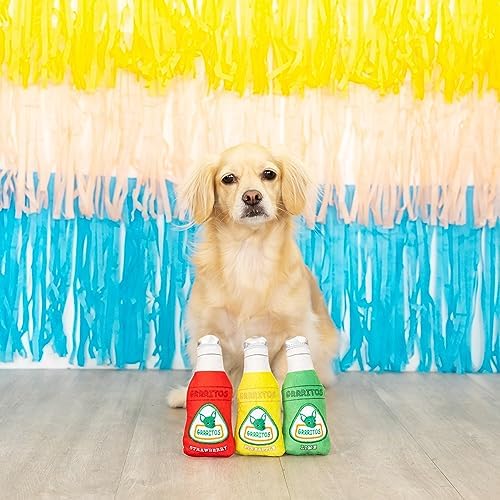Fringe Studio Plush Dog Toy Set, Grrritos, Small 3 Piece Set, Pet Shop Collection (662041)