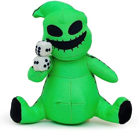 Buckle-Down Disney Dog Toy, The Nightmare Before Christmas Oogie Boogie Dice Sitting Pose Pet Toy, Plush