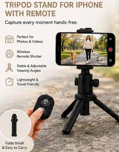 Hands-Free Dog Walking Crossbody for Training, Treat Pouch, Built-in Poop Bag Dispenser, Used Bag Hook & Bonus Tripod (Beige)