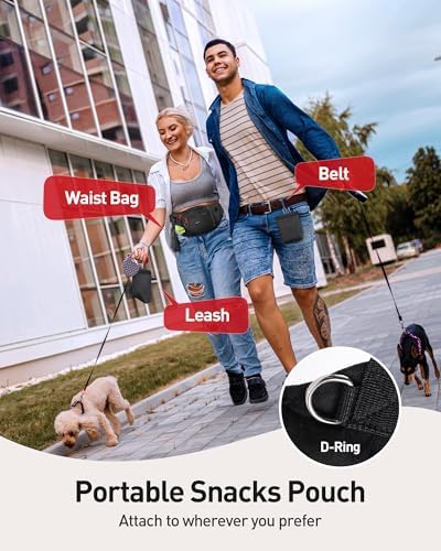 AGPTEK Dog Treat Pouch,Dog Walking Bag