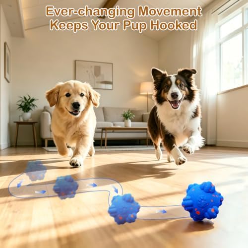 Interactive Dog Ball, Moving Dog Toy