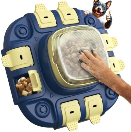 KADTC 2-Level Dog Puzzle Toy for IQ Training, Slow Feeder & Treat Dispenser