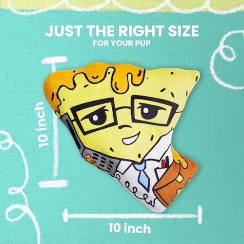 SNUG AROOZ Nacho Business Dog Toy with Squeaker and Crinkle with Repair Patch – Fun Taco Design - Soft Texture - Perfect for Playtime Entertainment