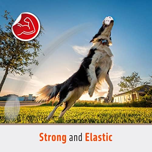 FOFOS Dog Balls Tennis Balls Dog Chew Toys for Aggressive Chewers ETPU 4Pcs