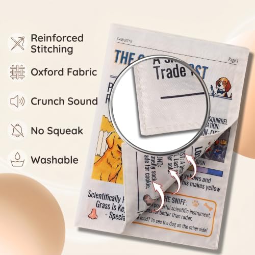 Crinkle Dog Toy Newspaper, Newspaper Dog Toy Canine Vision 2 Pack