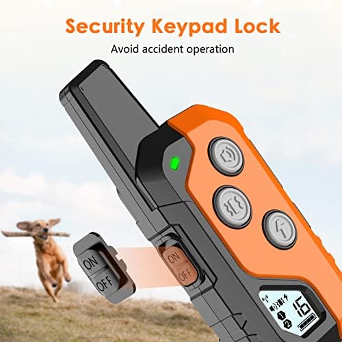 PIOUNS Shock Collar for Dogs, Dog Training Collar with Remote, 3 Modes