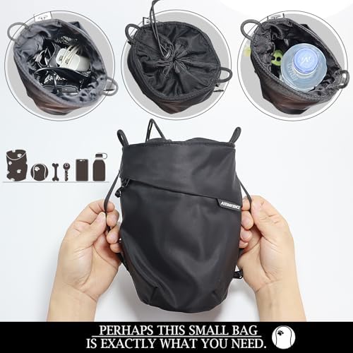 Multi-Function Crossbody Bag - Dog Walking Bag with Built-in Poop Bag Dispenser, Insulated Water Bottle Carrier & Waterproof Treat Pouch, Travel Toiletry Organizer for Pet Training, Hiking, Daily Use