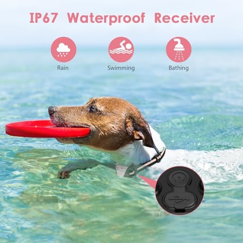 PIOUNS Shock Collar for Dogs, Dog Training Collar with Remote, 3 Modes