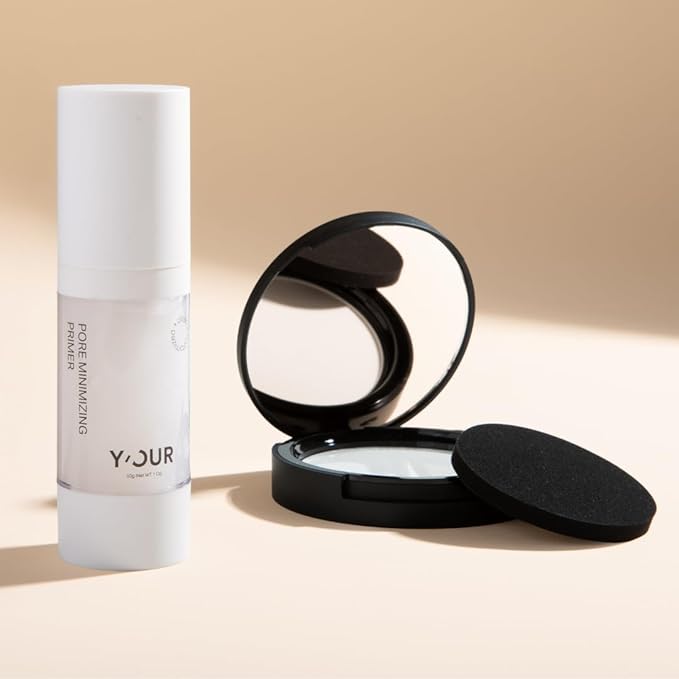 Y'OUR Makeup Setting Duo | Oil Control & Pore-minimizing | Airbrushed & Flawless Finish | Lightweight & Long-Lasting Makeup Base