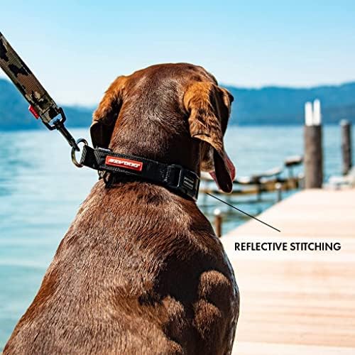 EzyDog Checkmate Martingale Collar for Dogs – Premium Nylon Training Dog Collar for Easy Control with no Choking (Large, Red)