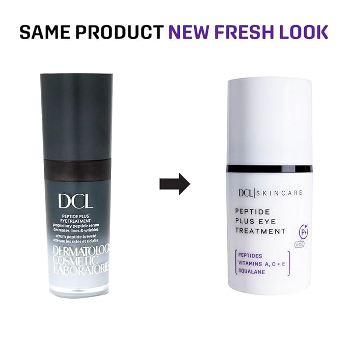 DCL Skincare Peptide Plus Eye Treatment for Wrinkles & Puffiness, 0.5 Fl oz