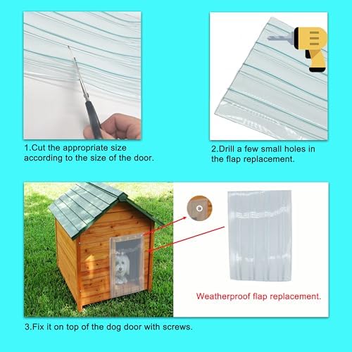 Dog Door Replacement Flaps, Safe PVC Plastic Vinyl Strip