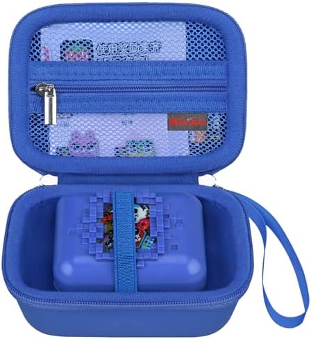Elonbo Carrying Case for Bitzee Disney/Bitzee Magicals/Bitzee Interactive Toy Digital Pet, Bitzee Digital Virtual Toy Hard Travel Bag, Electronic Pets Toys Storage Cover Holder, Dark Blue