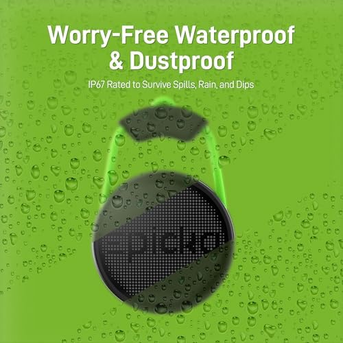 Epicka Tracker Tags with Adjustable Strap, 2-Year Battery, 4 Pack, Black | Works with Apple Find My (iOS Only), IP67 Waterproof, NFC-Enabled Item Finder for Keys, Luggage, Bikes, and Pets