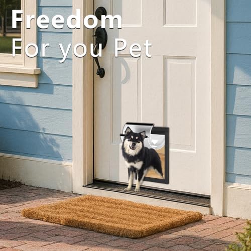 [MAVRICPOWER] Rust Proof Aluminum Medium Dog Door for Door
