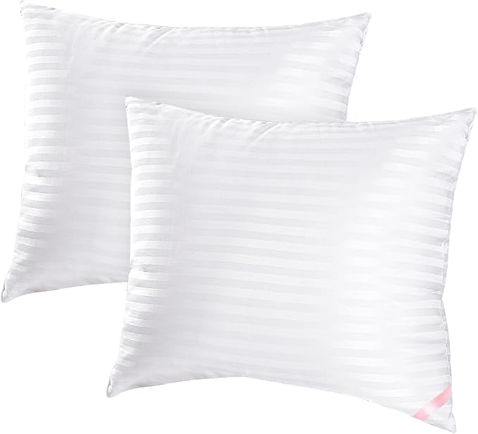 EIUE Throw Pillow Inserts, Machine Washable Pillows,Premium Polyester Fiber Fill for Sofa Bed & Decorative Cushions (White, 18x18inch)