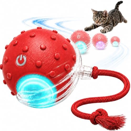 AWISH Cat Enrichment Toy, Interactive Rolling Ball for Indoor Cats
