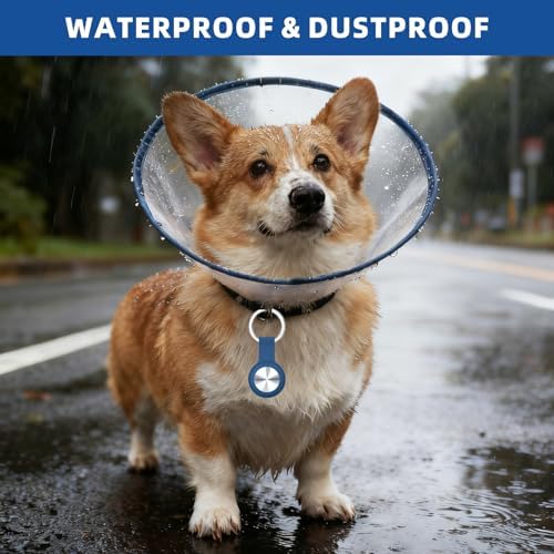 Smart Pet Tracker for Dogs Cats Location Tracker with Holder | Tracker for pets vehicles wallet, real-time location, fits with iOS & Android, no monthly fee & SIM card, portable locator