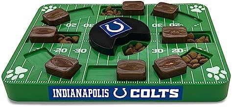 Pets First NFL Indianapolis Colts Puzzle Toy - Interactive Dog Puzzle Treat Toy