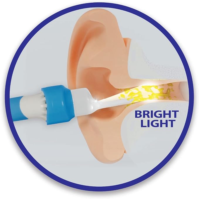 Wax Extract Ear Wax Remover w/ 2 Flexible Tips, LED Light, & Cleaning Brush | Safe, Effective Ear Wax Vibration & Vacuum to Gently Remove Wax Buildup | Premium Ear Suction Vacuum for Adults & Kids