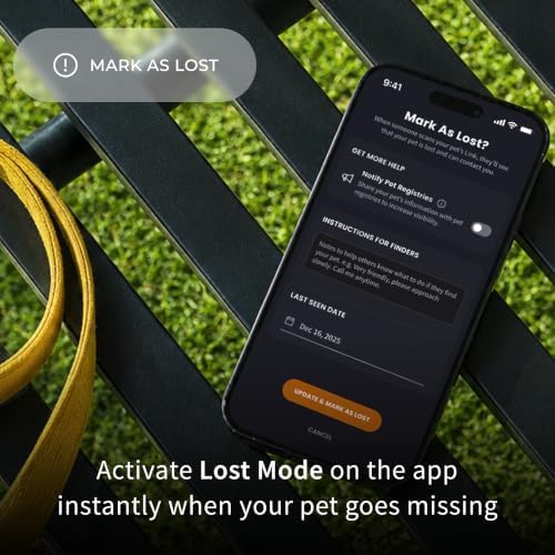 Pebblebee QR Code Dog & Cat ID Tag | Silicone | Scan-to-Return | No Battery