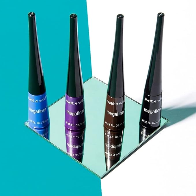 wet n wild MegaLiner Liquid Eyeliner - Dark Brown (Pack of 2)