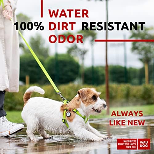 WAUDOG Waterproof Dog Harness with QR Code Tag & Metal Clasp