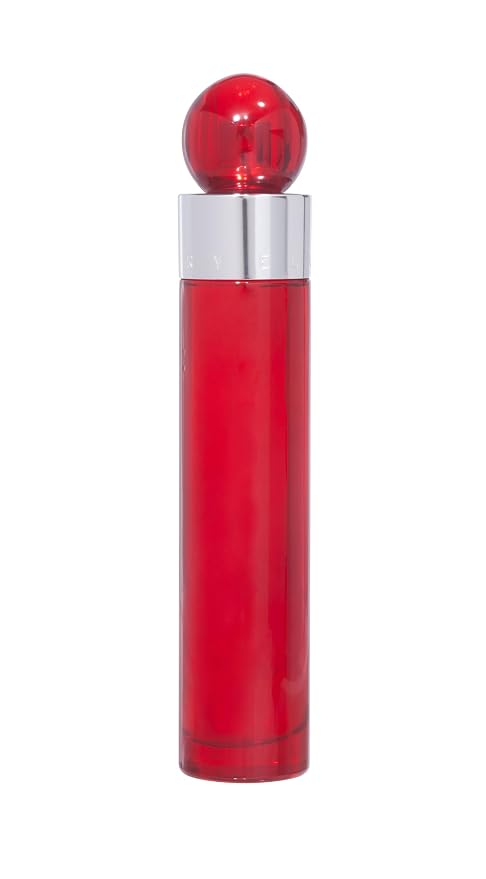 Perry Ellis 360 Red 3.4oz EDT Spray, 6oz Body Spray, 3oz Shower Gel, 7.5ml EDT Spray Men 4 Pc Gift Set