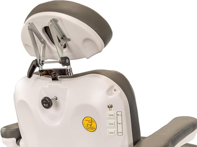 Silver Fox - Spa Chair for Esthetician, Electric Facial Bed with 240° Rotation, 4 Motors, and Adjustable Headrest, Professional Medical Spa Exam Chair - 2246B, (White)