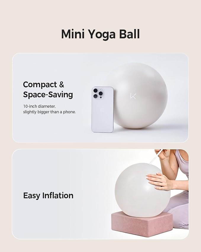 KEEP Exercise Ball Anti-Burst - Thickened Yoga Ball Pilates Ball for Physical Therapy, Fitness Ball for Workout, Core Strength and Physical Therapy
