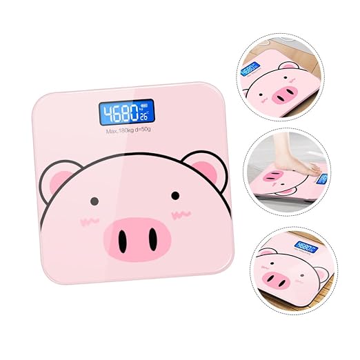 Outanaya 1pc Digital Body Weight Scale Multi- Scale Tempered USB Charging LCD Display for Home Bathroom