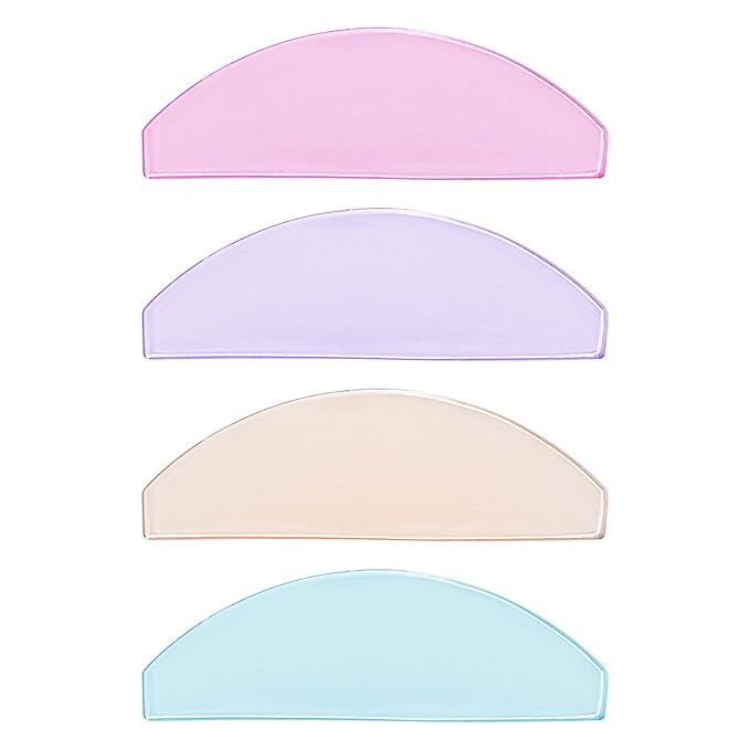 Flat Lash Lift Shields Glueless Ultra Thin Silicone Pads for Perming Lotion No.1, Lash Softening Shields for Easy Korean Eyelash Lift (Colorful)