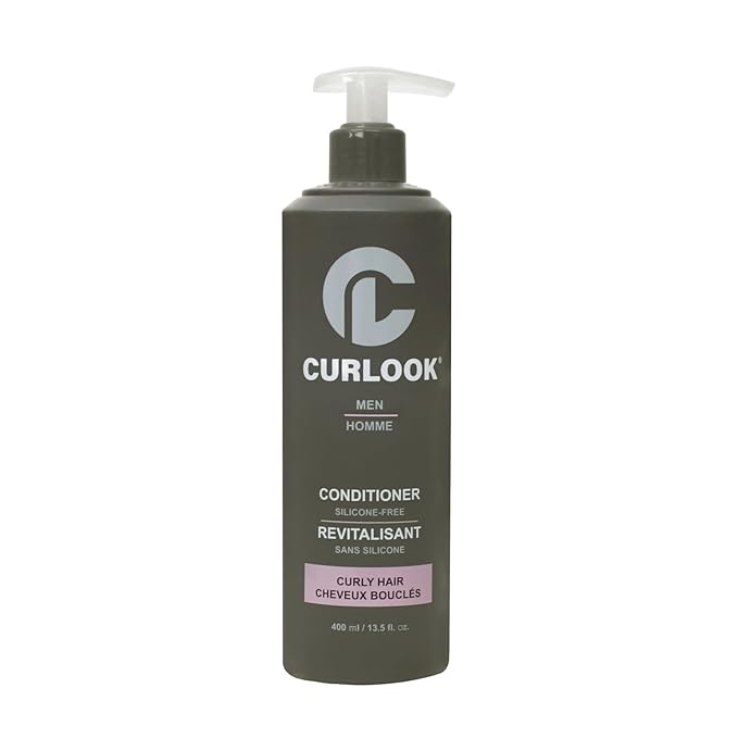 Curly Hair Leave-in Styling Cream for Men | Silicone-Free - 400ml (13.5 oz) - Transforms and revives hair into soft, flexible and defined curls | Made in Canada