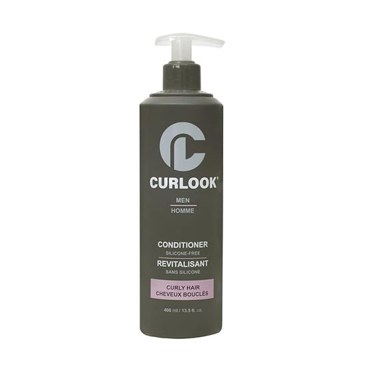 Curly Hair Leave-in Styling Cream for Men | Silicone-Free - 400ml (13.5 oz) - Transforms and revives hair into soft, flexible and defined curls | Made in Canada