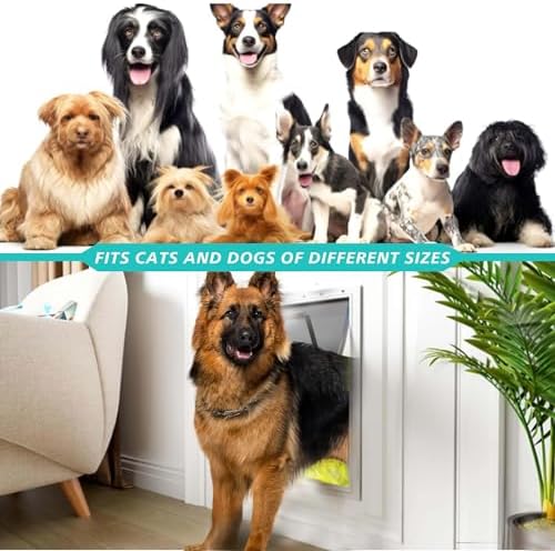 2-Pack Large Dog Door Replacement Flaps with Screws | Compatible with PetSafe Freedom PAC11-11039, Flexible No-Warp Flaps, Durable Pet Door Replacement Flaps, 10 1/8" x 16 7/8"