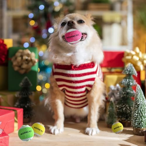 X-Small Dog Tennis Balls Dog Toys Ball 1.72" Pack of 12, Fit Ball Launchers