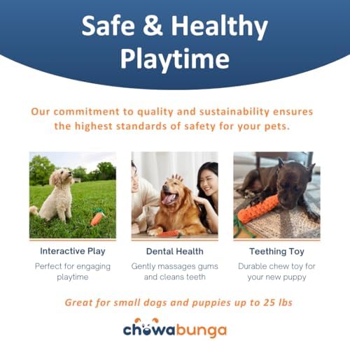 Tug of War Dog Toy 12 Inch Eco Cotton Interactive Dog Rope Toy with Grip Handle & Rope Tug Ball with Natural, Non-Toxic Dyes Tug Toy for Medium & Small Dogs
