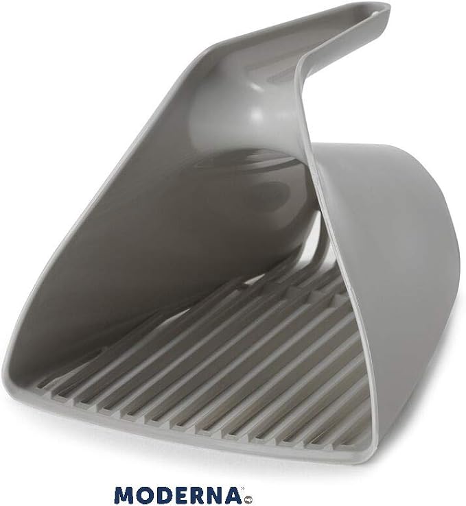 Moderna Jumbo Litter and Scoop, Grey, Plastic, 1 Count