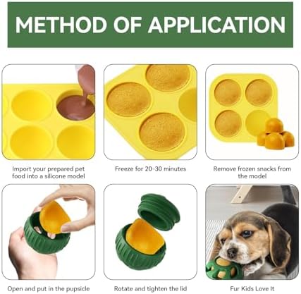 8 CM Frozen Dog Treat Pupsicle Toy, Refillable Silicone Dog Treat Toy