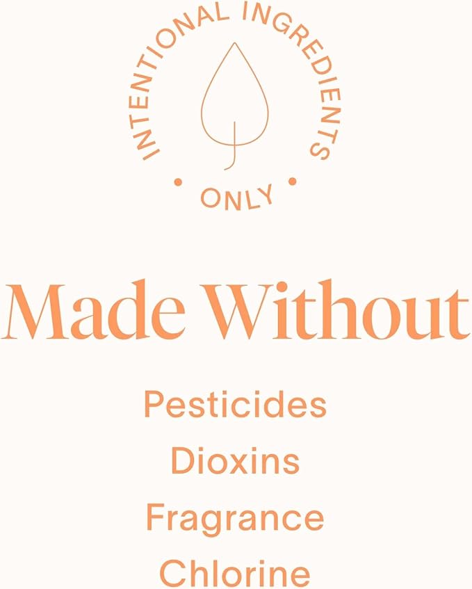 Cora Organic Cotton Non-Applicator Tampons (72 Super Non-Applicator Tampons)