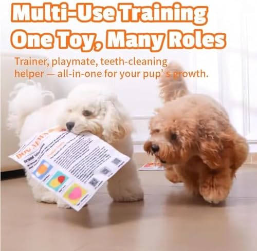 2026 New Durable Newspaper Dog Toy, Indestructible Newspaper Dog Toy, Interactive Crinkle Plush Dog Toy, Squeaky Dog Toys, Non Shredding Soft Chew Toy for Small Medium Dogs