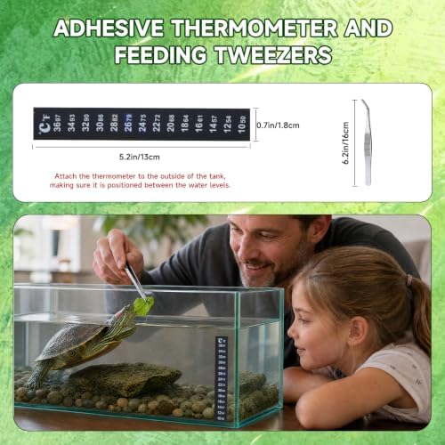 18PCS Aquatic Turtle Tank Accessories Kit, Turtle Feeder Balls&Toys