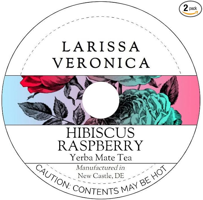 Hibiscus Raspberry Yerba Mate Tea (Single Serve K-Cup Pods) (12 pods, ZIN: 577766) - 2 Pack