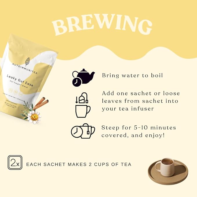 Organic Digestive Tea Loose Leaf Tea Bags – Stomach Soothe, Gut Health Tea, Tummy Tea, Debloating Tea, Marshmallow Root, Licorice Root, Chamomile, Caffeine Free AIP Leaky Gut Blend, 15 Count